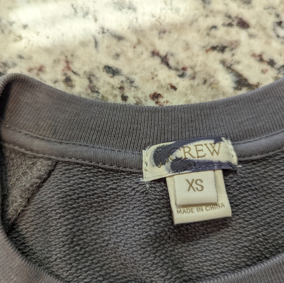 J.Crew Factory Gray Beaded Sweatshirt Sz XS - Picture 4 of 5
